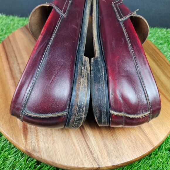 GH Bass Weejuns Logan Shoes Mens Size 9.5 D Burgundy Leather Penny Loafers main image 14